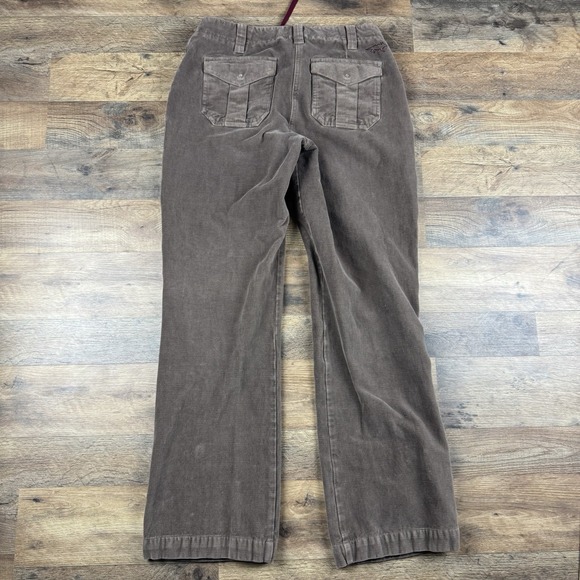 Horny Toad Pants Women's 6 Corduroy Brown Drawstring Wide-Leg Casual Trousers - Picture 2 of 9